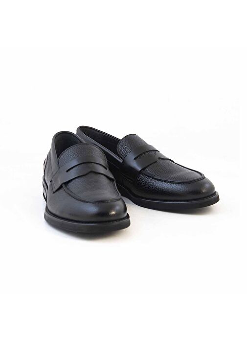 Kemal Tanca Siyah Erkek Deri Klasik Ayakkabı 241KTGE624 6985-8 - Görsel 4