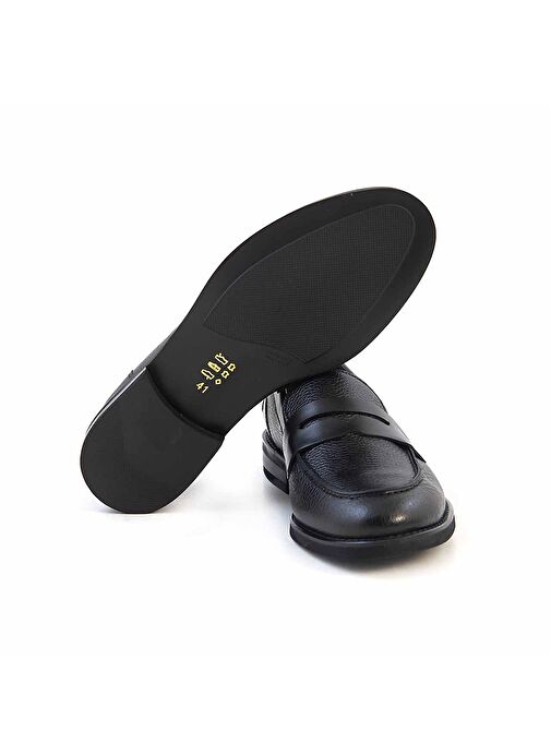 Kemal Tanca Siyah Erkek Deri Klasik Ayakkabı 241KTGE624 6985-8 - Görsel 6