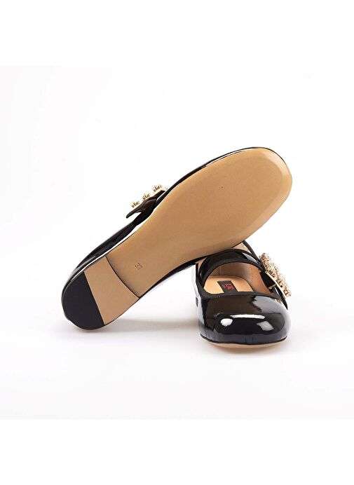 Rouge Siyah Kadın Rugan Babet 241RGK857 467-02 - Görsel 6