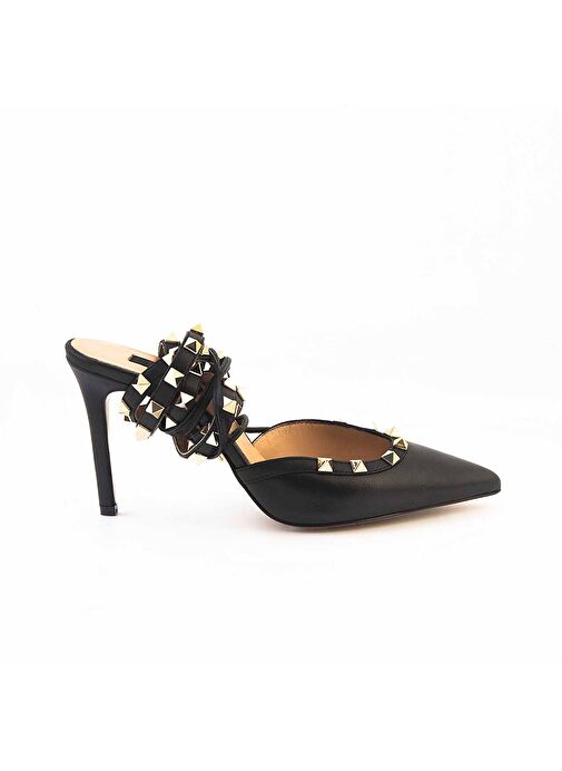 Rouge Bej Kadın Deri Abiye Ayakkabı 241RGK857 924-05 - Görsel 2