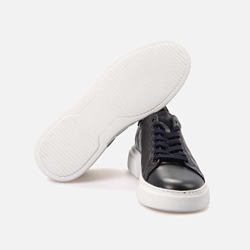 Kemal Tanca Beyaz Erkek Deri Günlük Ayakkabı 232KTE597 701 - Görsel 6