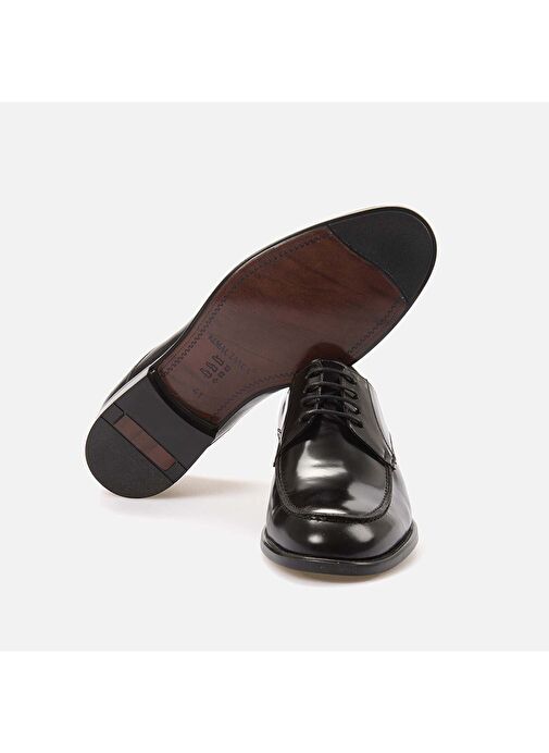 Kemal Tanca Siyah Erkek Deri Klasik Ayakkabı 181KTE321 11552 - Görsel 6