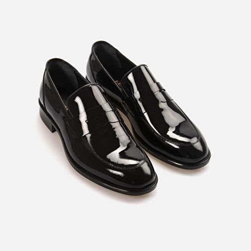 Kemal Tanca Siyah Erkek Rugan Klasik Ayakkabı 191KTE483 9775 - Görsel 4