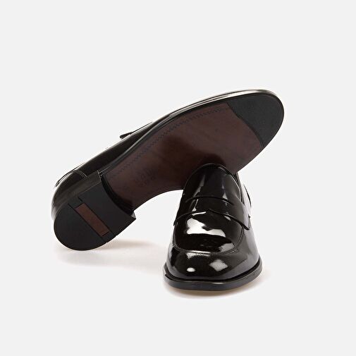 Kemal Tanca Siyah Erkek Rugan Klasik Ayakkabı 191KTE483 9775 - Görsel 6