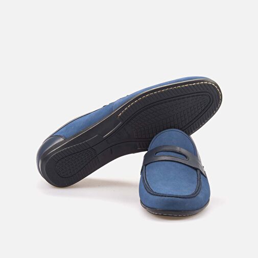 Kemal Tanca Lacivert Erkek Deri Loafer 241KTE924 255-1 - Görsel 6