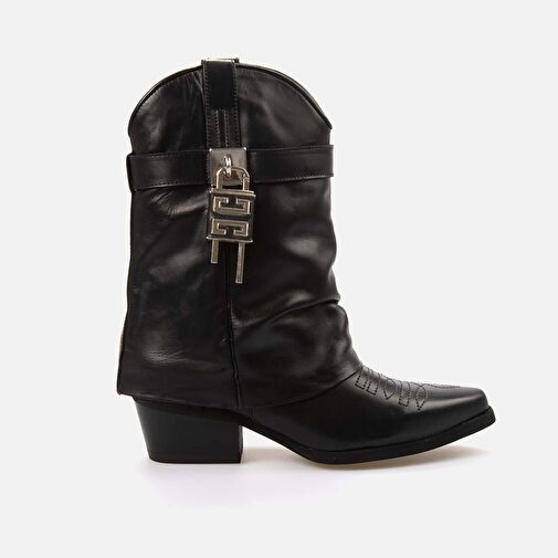 Kemal Tanca Sivri Burunlu Topuklu Kadın Bot 9405 - Görsel 2