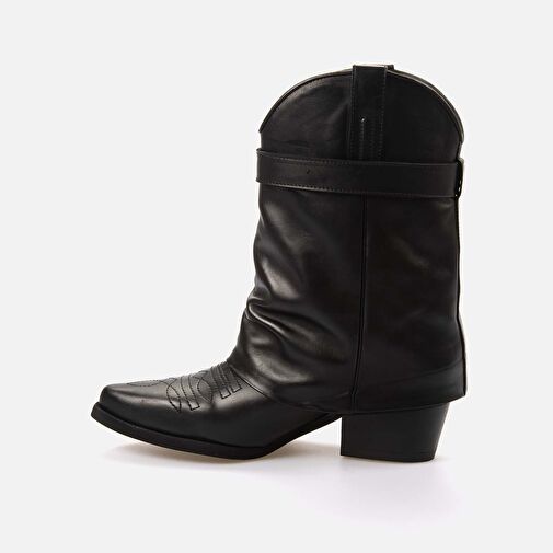 Kemal Tanca Sivri Burunlu Topuklu Kadın Bot 9405 - Görsel 3