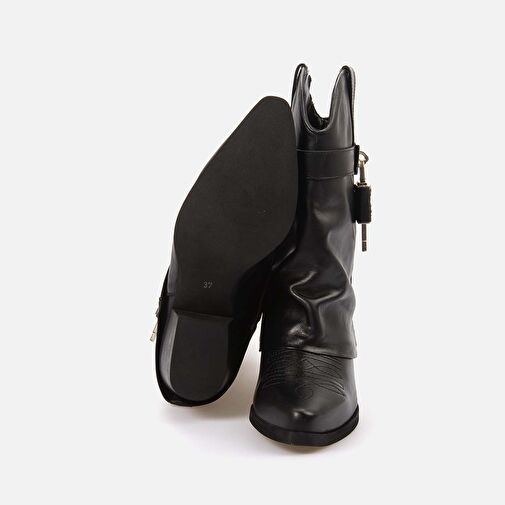 Kemal Tanca Sivri Burunlu Topuklu Kadın Bot 9405 - Görsel 6