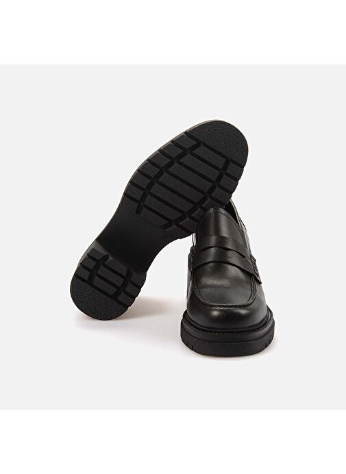 Kemal Tanca Hakiki Deri Kadın Günlük Topuklu Ayakkabı AD2361 - Görsel 6