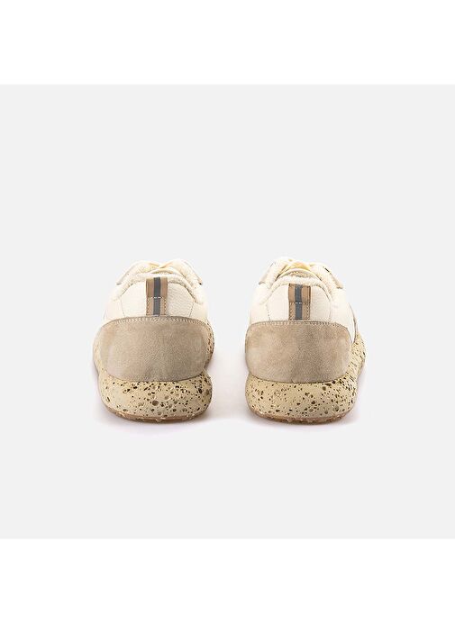 Kemal Tanca Ekru Erkek Deri Sneaker 242KTE928 N10 - Görsel 5