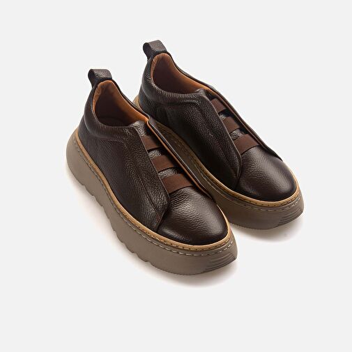 Kemal Tanca Siyah Erkek Deri Sneaker 242KTE928 L30 - Görsel 4