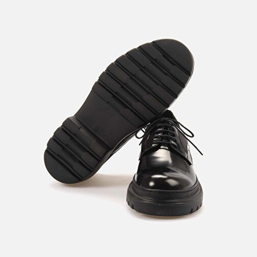 Kemal Tanca Siyah Erkek Deri Günlük Ayakkabı 242KTE483 2304 - Görsel 6