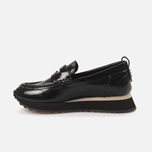 Rouge Siyah Kadın Rugan Loafer 242RGK884 121 - Görsel 3