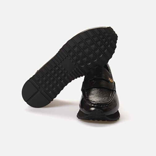 Rouge Siyah Kadın Rugan Loafer 242RGK884 121 - Görsel 6