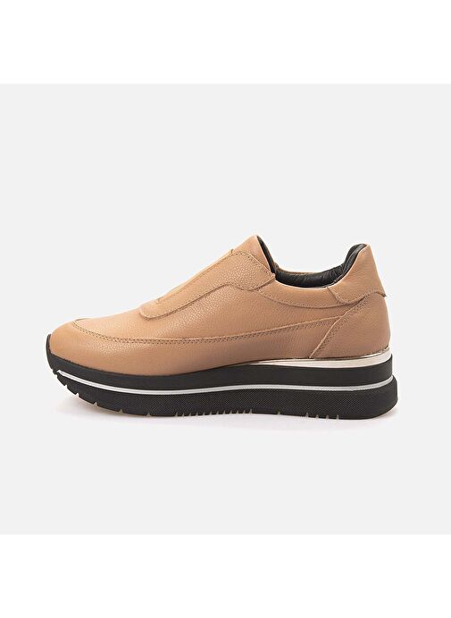 Tanca Pudra Kadın Deri Sneaker 242TCK884 936 - Görsel 3