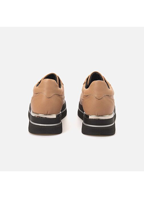 Tanca Pudra Kadın Deri Sneaker 242TCK884 936 - Görsel 5