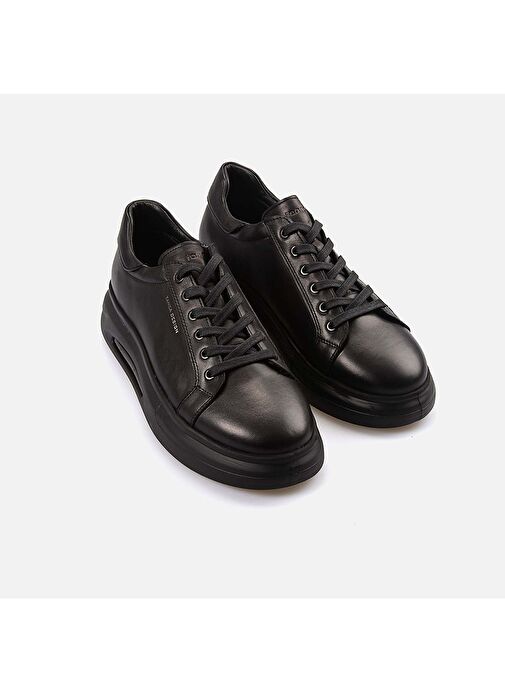 Kemal Tanca Siyah Erkek Deri Günlük Ayakkabı 242KTE364 2456 - Görsel 4
