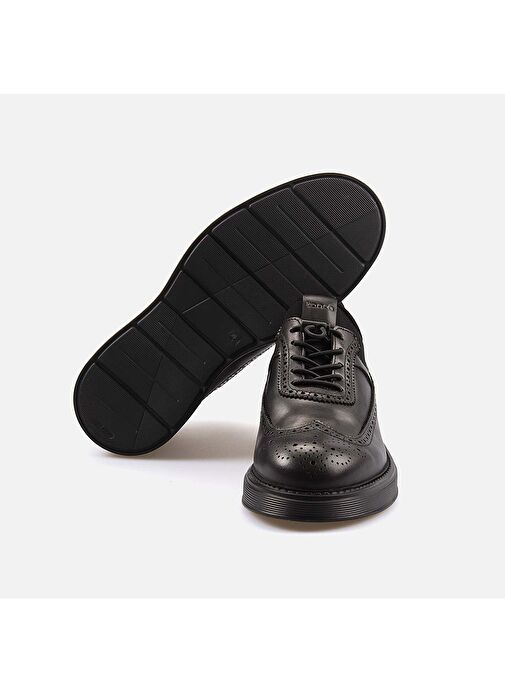 Kemal Tanca Siyah Erkek Deri Günlük Ayakkabı 242KTE364-2534 - Görsel 6