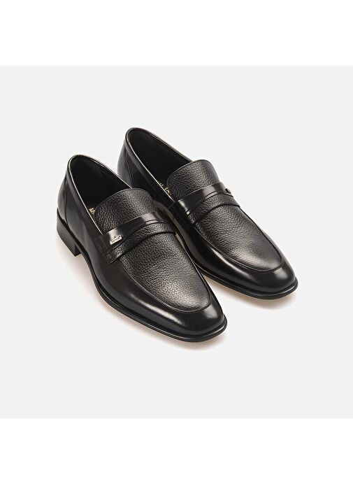 Kemal Tanca Siyah Erkek Deri Günlük Ayakkabı 242KTGE321 23613 - Görsel 4