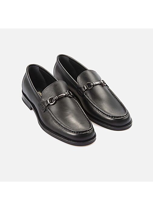 Kemal Tanca Siyah Erkek Deri Günlük Ayakkabı 242KTGE321 20009 - Görsel 4