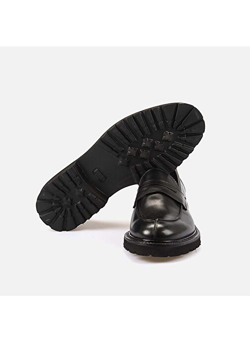 Kemal Tanca Siyah Erkek Deri Günlük Ayakkabı 242KTGE624 78381 - Görsel 6