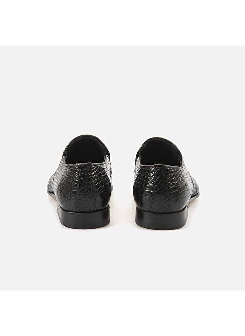 Kemal Tanca Siyah Erkek Deri Klasik Ayakkabı 242KTGE624 6608-25 - Görsel 5