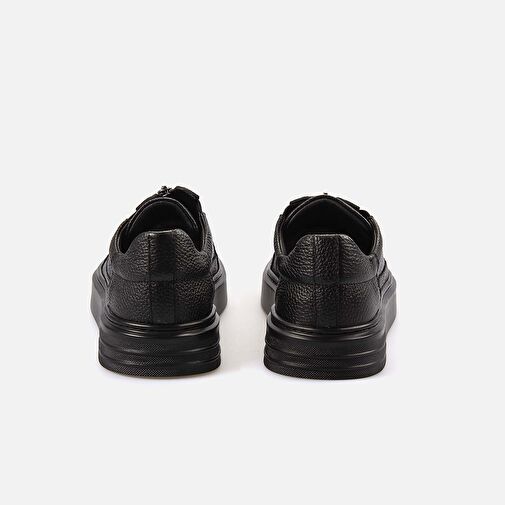 Kemal Tanca Siyah Erkek Deri Sneaker 242KTE527 21294 - Görsel 5