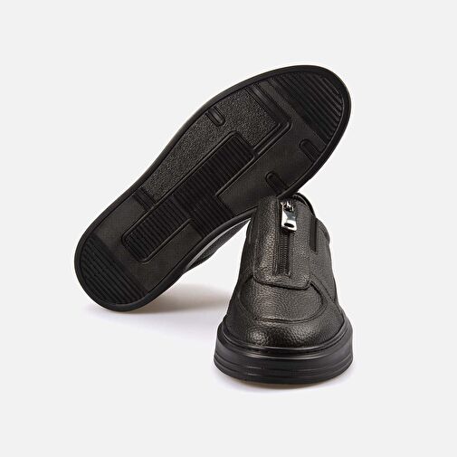Kemal Tanca Siyah Erkek Deri Sneaker 242KTE527 21294 - Görsel 6