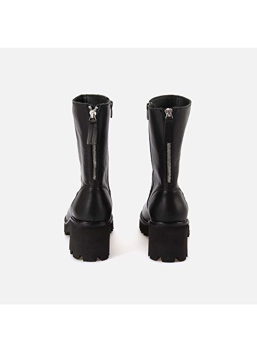 Rouge Hakiki Deri Kadın Topuklu Bot EVS2963 - Görsel 5