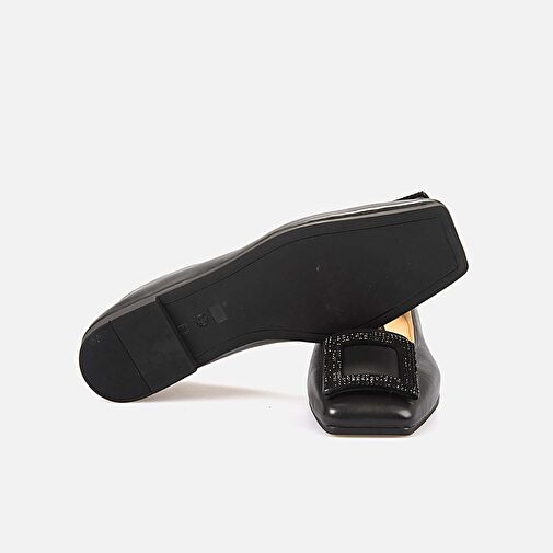 Rouge Siyah Kadın Deri Babet 242RGK680 975704 - Görsel 6