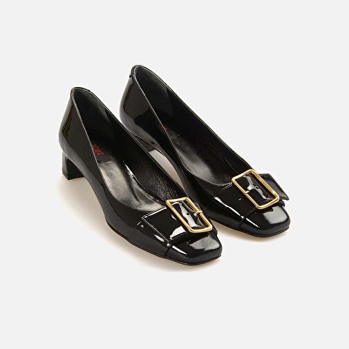 Rouge Siyah Kadın Rugan Abiye Ayakkabı 242RGK680 520303 - Görsel 4