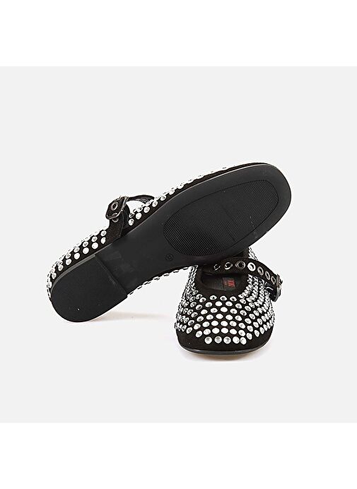 Rouge Siyah Kadın Süet Babet 242RGK745 8032-1 - Görsel 6