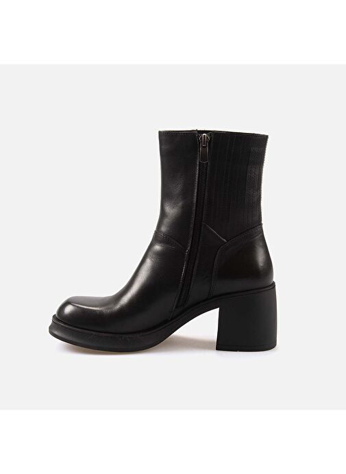 Kemal Tanca Hakiki Deri Kadın Topuklu Bot 21407 - Görsel 3