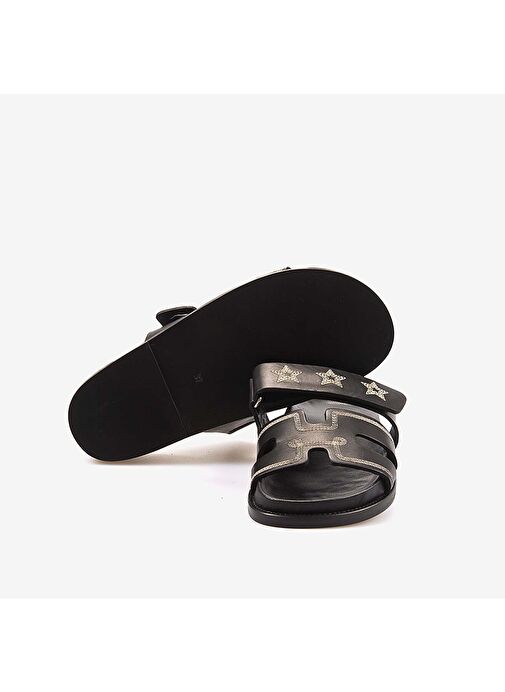 Mocassini Hakiki Deri Kadın Terlik 055-25 - Görsel 6