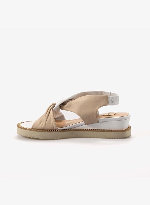 Mocassini Hakiki Deri Kadın Sandalet 7690 - Görsel 3