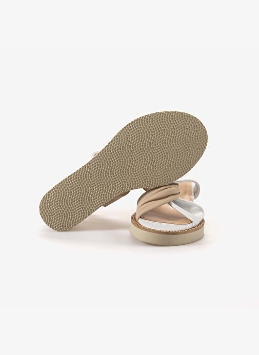 Mocassini Hakiki Deri Kadın Sandalet 7690 - Görsel 6