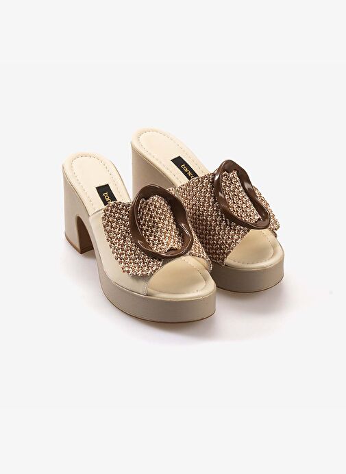 Kemal Tanca Kadın Topuklu Terlik 06-0015-88 - Görsel 4