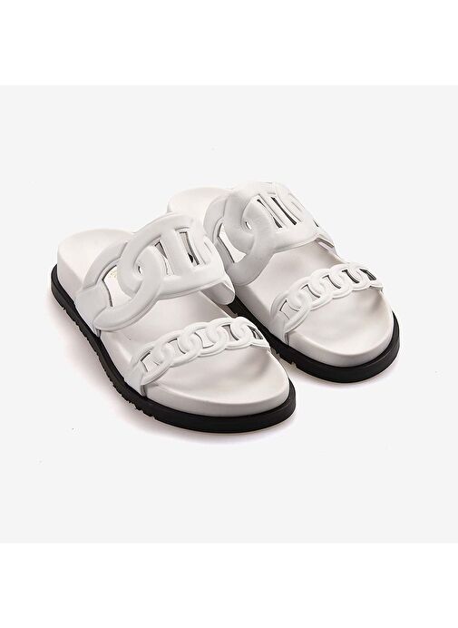 Rouge Hakiki Deri Kadın Terlik 3060-13 - Görsel 4