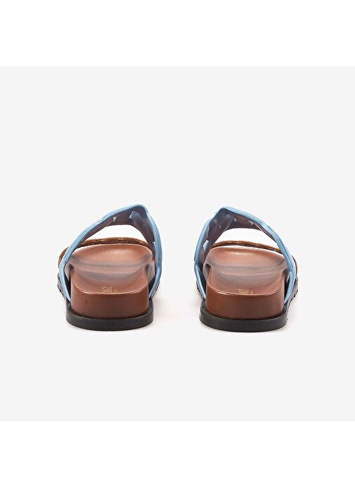 Rouge Hakiki Deri Kadın Terlik 3060-13 - Görsel 5