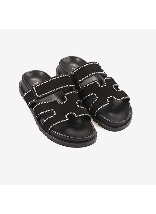 Rouge Hakiki Deri Süet Kadın Terlik 3092-1 - Görsel 4