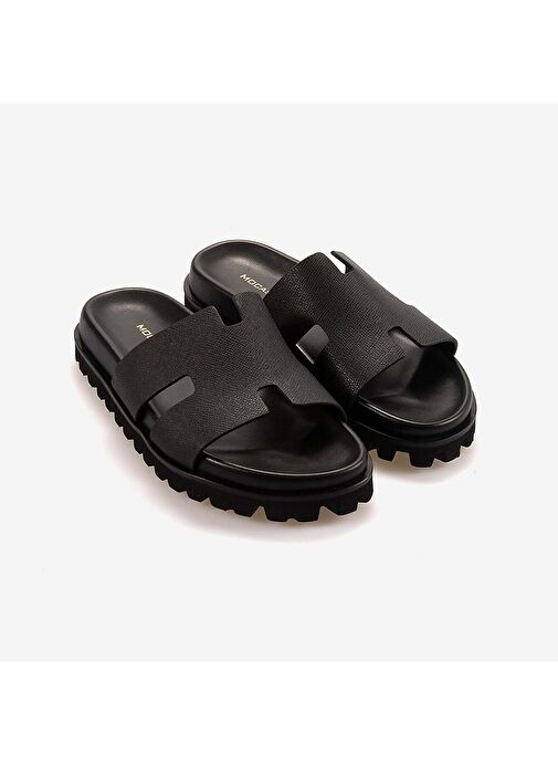 Mocassini Hakiki Deri Erkek Terlik 3041-3 - Görsel 4