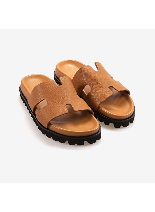 Mocassini Hakiki Deri Erkek Terlik 3041-3 - Görsel 4