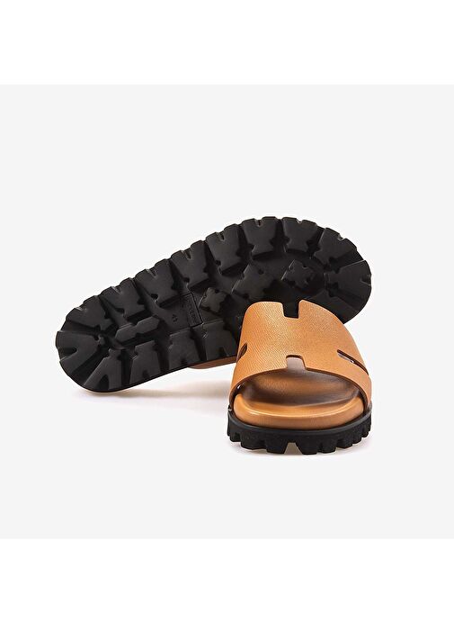 Mocassini Hakiki Deri Erkek Terlik 3041-3 - Görsel 6