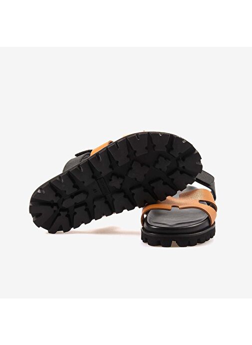 Mocassini Hakiki Deri Taba Siyah Erkek Terlik 3039 - Görsel 6