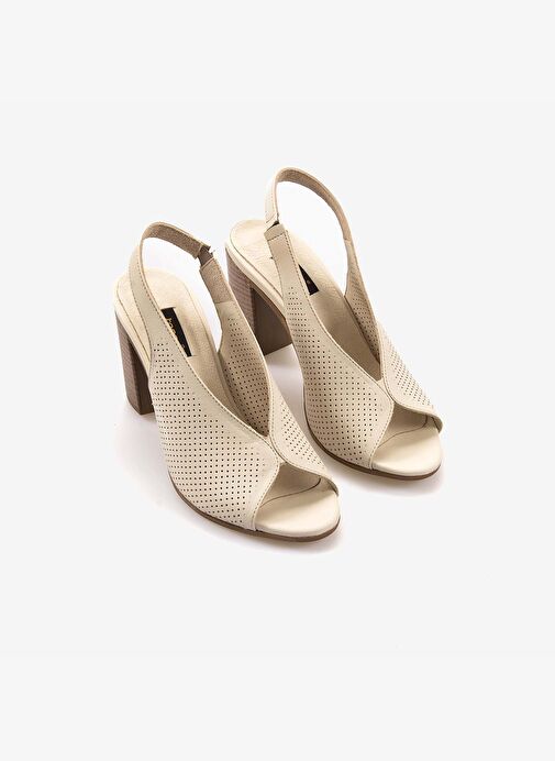 Kemal Tanca Kadın Topuklu Sandalet 11646 - Görsel 4