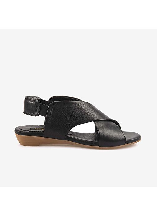 Kemal Tanca Hakiki Deri Eva Taban Kadın Sandalet 9011 - Görsel 2