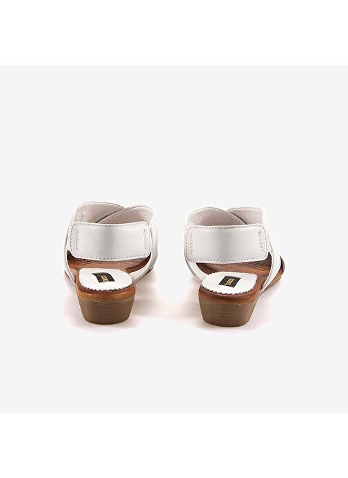 Kemal Tanca Hakiki Deri Eva Taban Kadın Sandalet 9011 - Görsel 5