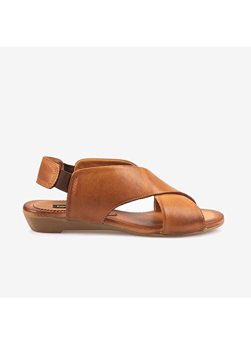 Kemal Tanca Hakiki Deri Eva Taban Kadın Sandalet 9011 - Görsel 2