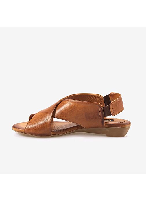 Kemal Tanca Hakiki Deri Eva Taban Kadın Sandalet 9011 - Görsel 3