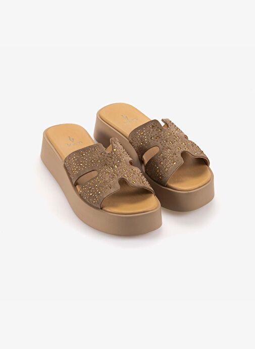 Kemal Tanca Kadın Süet Terlik 10919 - Görsel 4